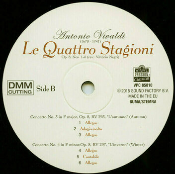 Vinyl Record Antonio Vivaldi Le Quattro Stagioni (LP) - 3