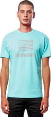 Angelshirt Alpinestars Flag Tee Light Aqua - 1