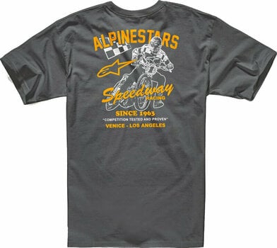 T-Shirt Alpinestars Speedway Tee Charcoal 2XL T-Shirt - 2