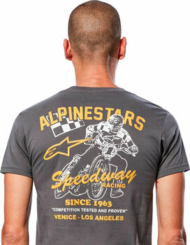 T-Shirt Alpinestars Speedway Tee Charcoal 2XL T-Shirt - 5