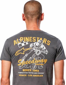 Tee Shirt Alpinestars Speedway Tee Charcoal M Tee Shirt - 5