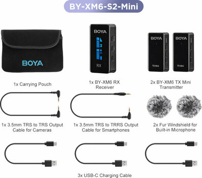 Draadloos audiosysteem voor camera BOYA BY-XM6-S2 Mini - 2