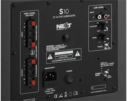 Aktiv subwoofer NEXT Audiocom S10 Black Aktiv subwoofer - 4