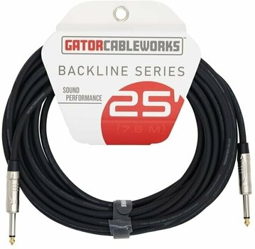 Hangfal kábel Gator Cableworks Backline Series TS Speaker Cable Fekete 7,6 m - 2