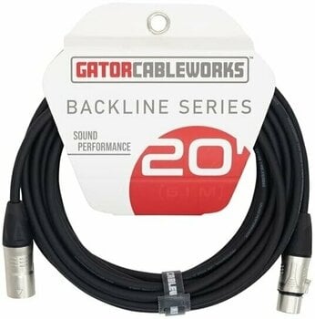 Reproduktorový kábel Gator Cableworks Backline Series XLR Speaker Cable Čierna 6 m - 2