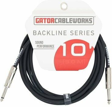 Instrument Cable Gator Cableworks Backline Series Strt to Strt instrument 3 m Straight - Straight Instrument Cable - 2