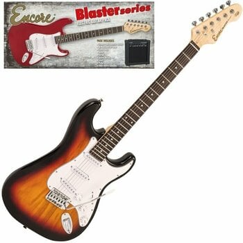 Guitarra elétrica Encore E60 Blaster Pack Sunburst Sunburst - 18