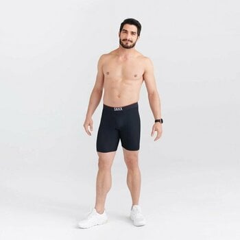 Fitness Underwear SAXX Training Short Long Boxer Brief Black M Fitness Underwear - 4
