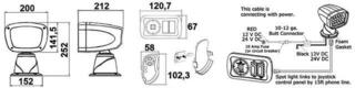 Boat Exterior Light Osculati LED Spotlight 24V White Boat Exterior Light - 1