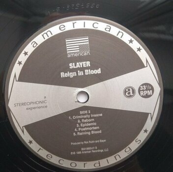 Płyta winylowa Slayer - Reign In Blood (180g) (LP) - 3