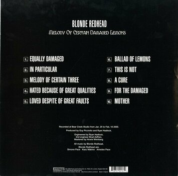 Vinyl Record Blonde Redhead - Melody Of Certain Damaged Lemons (LP) - 4