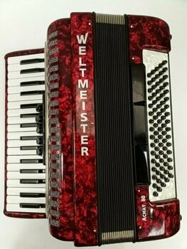 Accordéon à touches
 Weltmeister Achat 80 34/80/III/5/3 Rouge Accordéon à touches (Déjà utilisé) - 2