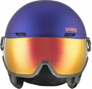 Casque de ski UVEX Wanted Visor Purple Bash/White Mat 54-58 cm Casque de ski - 2