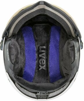 Lyžařská helma UVEX Wanted Visor Purple Bash/White Mat 54-58 cm Lyžařská helma - 5