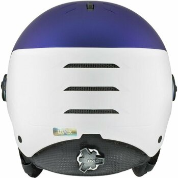 Ski Helmet UVEX Wanted Visor Purple Bash/White Mat 58-62 cm Ski Helmet - 3