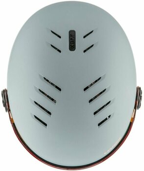 Ski Helmet UVEX Rocket Junior Visor Rhino/Blush Mat 51-55 cm Ski Helmet - 5