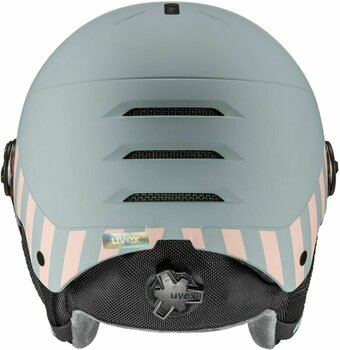 Ski Helmet UVEX Rocket Junior Visor Rhino/Blush Mat 51-55 cm Ski Helmet - 6