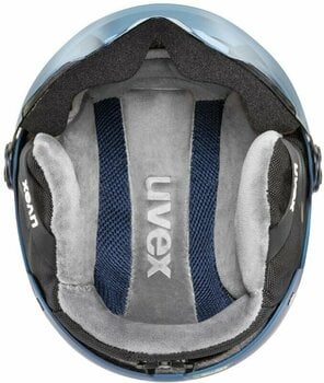 Ski Helmet UVEX Rocket Junior Visor Blue Puzzle Mat 51-55 cm Ski Helmet - 5