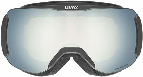 Skibriller UVEX Downhill 2100 Black Mat Mirror White/CV Green Skibriller - 2