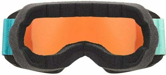 Lyžiarske okuliare UVEX Xcitd Black Mat Mirror Green/CV Orange Lyžiarske okuliare - 3