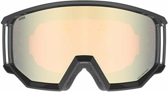Ski Brillen UVEX Athletic CV Ski Black Shiny Mirror Gold/CV Orange Ski Brillen - 2
