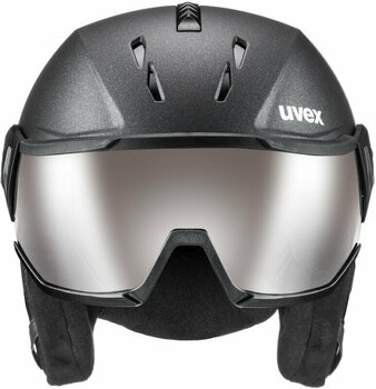 Ski Helmet UVEX Instinct Visor Pro V Black Mat 59-61 cm Ski Helmet - 3