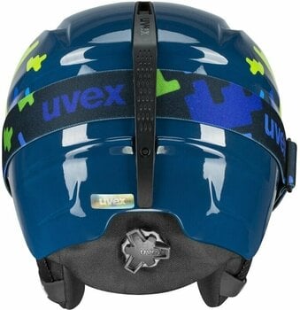 Lyžařská helma UVEX Viti Set Junior Blue Puzzle 46-50 cm Lyžařská helma - 4