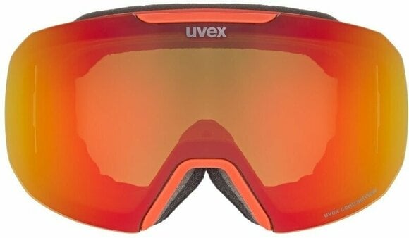 Óculos de esqui UVEX Epic Attract Fierce Red Mat Mirror Red/Contrastview Green Lasergold Lite Óculos de esqui - 2