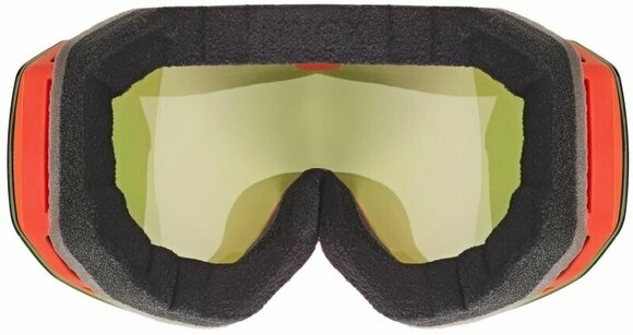 Ski Goggles UVEX Epic Attract Fierce Red Mat Mirror Red/Contrastview Green Lasergold Lite Ski Goggles - 3