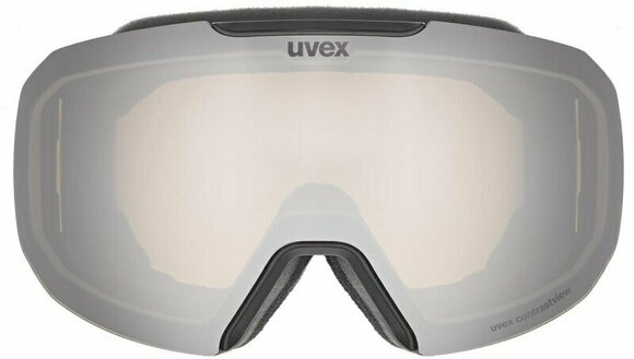 Masques de ski UVEX Epic Attract Black Mat Mirror Silver/Contrastview Yellow Lasergold Lite Masques de ski - 2