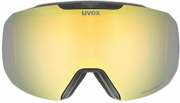 Ski Goggles UVEX Epic Attract Black Mat Mirror Gold/Contrastview Orange Lasergold Lite Ski Goggles - 2