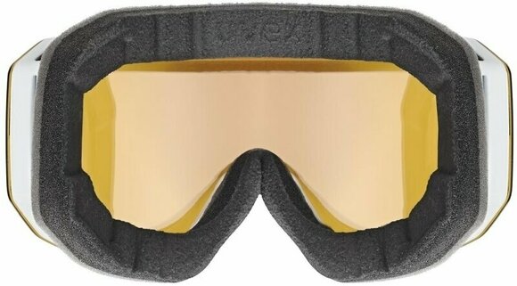 Ski Goggles UVEX Evidnt Attract White Mat Mirror Sapphire/Contrastview Yellow Lasergold Lite Ski Goggles - 3