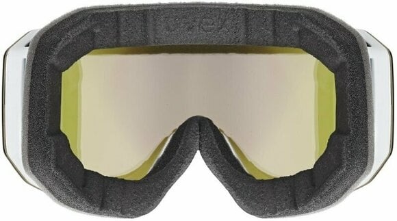 Ski Brillen UVEX Evidnt Attract White Mat Mirror Rose/Contrastview Green Lasergold Lite Ski Brillen - 3