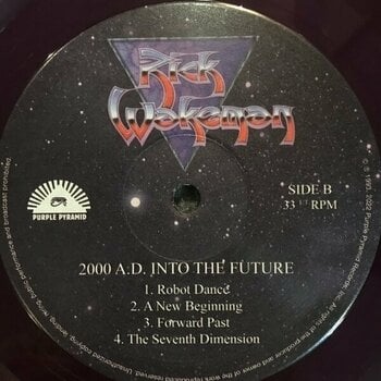 Vinyl Record Rick Wakeman - 2000 A.D. Into The Future (Purple Coloured) (LP) - 3