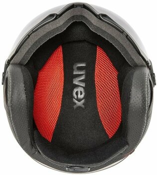 Lyžařská helma UVEX Instinct Visor Fierce Red/Black Mat 53-56 cm Lyžařská helma - 4
