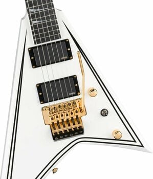 Електрическа китара Jackson MJ Series Rhoads RR24MG EB White with Black Pinstripes - 4