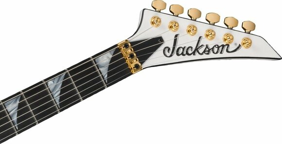 Guitare électrique Jackson MJ Series Rhoads RR24MG EB White with Black Pinstripes - 5