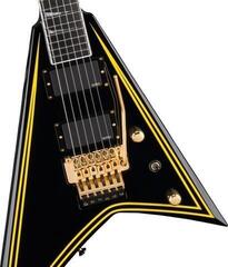 Electric guitar Jackson MJ Series Rhoads RR24MG EB Black with Yellow Pinstripes Electric guitar - 3