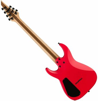 7-string Electric Guitar Jackson Pro Plus Series DK Modern MDK7 HT EB Satin Red with Black bevels - 2