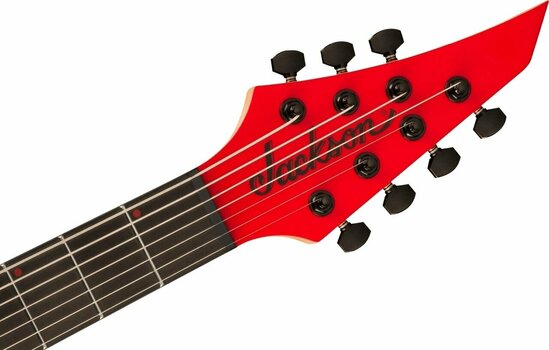 7-string Electric Guitar Jackson Pro Plus Series DK Modern MDK7 HT EB Satin Red with Black bevels - 5
