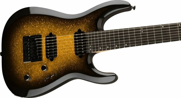 7-string Electric Guitar Jackson Pro Plus Series DK Modern EVTN7 EB Gold Sparkle - 3