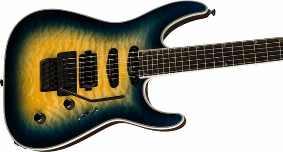 Guitare électrique Jackson Pro Plus Series Soloist SLA3Q EB Amber Blue Burst - 3