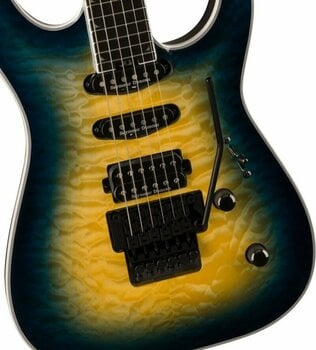Guitare électrique Jackson Pro Plus Series Soloist SLA3Q EB Amber Blue Burst - 4