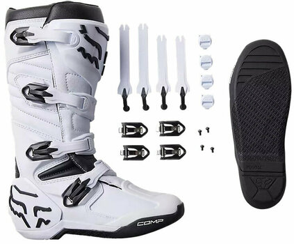 Motorcycle Boots FOX Comp Boots White 43 Motorcycle Boots - 3
