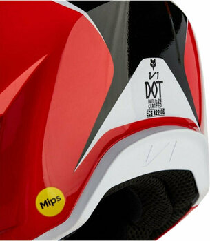 Capacete FOX V1 Nitro Helmet Fluorescent Red M Capacete - 5