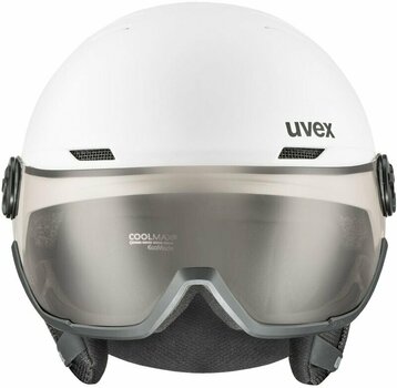 Lyžařská helma UVEX Wanted Visor Pro V White Mat 54-58 cm Lyžařská helma - 2
