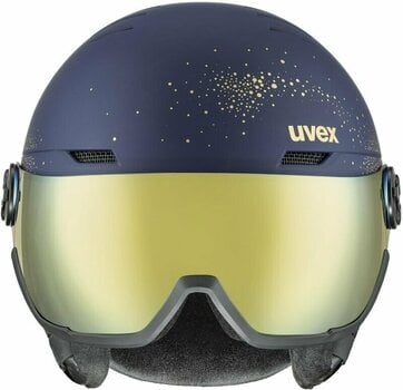 Lyžařská helma UVEX Wanted Visor WE Polar Sparkle/Gold 54-58 cm Lyžařská helma - 2