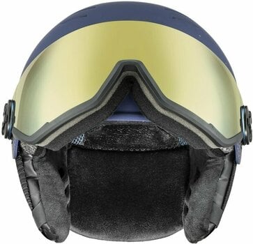 Ski Helmet UVEX Wanted Visor WE Polar Sparkle/Gold 54-58 cm Ski Helmet - 3