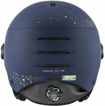 Ski Helmet UVEX Wanted Visor WE Polar Sparkle/Gold 54-58 cm Ski Helmet - 5