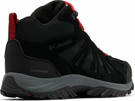 Mens Outdoor Shoes Columbia Men's Redmond III Mid Waterproof Shoe Black/Mountain Red 41,5 Mens Outdoor Shoes - 7
